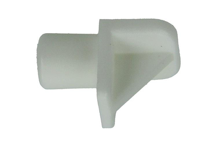 Mack 1015838 - 20 soportes para estantes plástico blanco ø 6 mm | 10 piezas