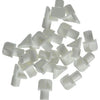 Mack 1015839 - 20 soportes para estantes plástico blanco ø 7 mm | 10 piezas