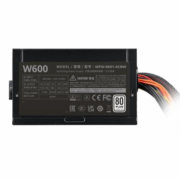 Cooler Master Cooler MPW-6001-ACBW-BE1 NEX White W600 230V, ATX, 600W, 120 mm, negro