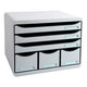 Cassettiera exacompta store-box maxi grigio chiaro