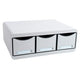 Cassettiera exacompta cassetta porta attrezzi maxi in plastica grigio chiaro