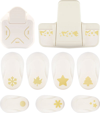 Vaessen creative • juego de punzones navideños, varios, 9 piezas.