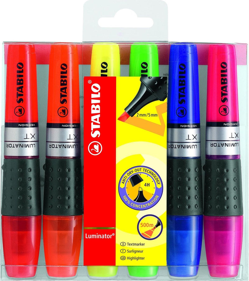 Luminatore Stabilo - evidenziatore - serbatoio inchiostro extra large - custodia con 6 colori