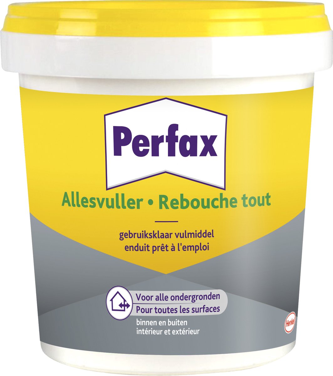 Perfax 1002259 - masilla multiusos blanca 1kg | 6 piezas