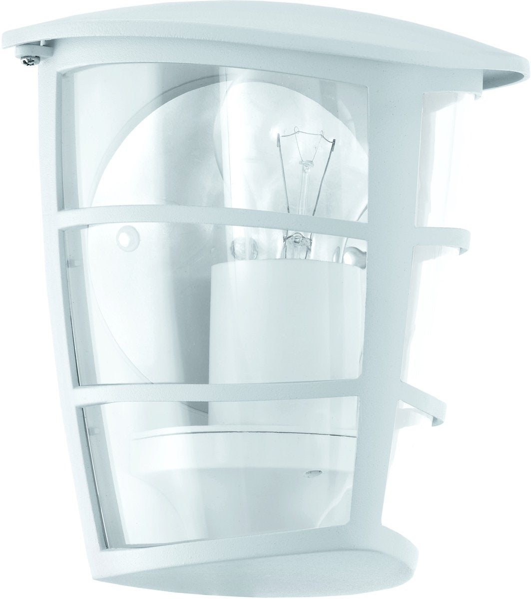 Eglo aloria - buitenverlichting - wandlamp - 1 lichts - wit - helder