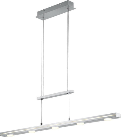 Trio lacal - lámpara colgante - níquel mate - incl. 7x smd 4w