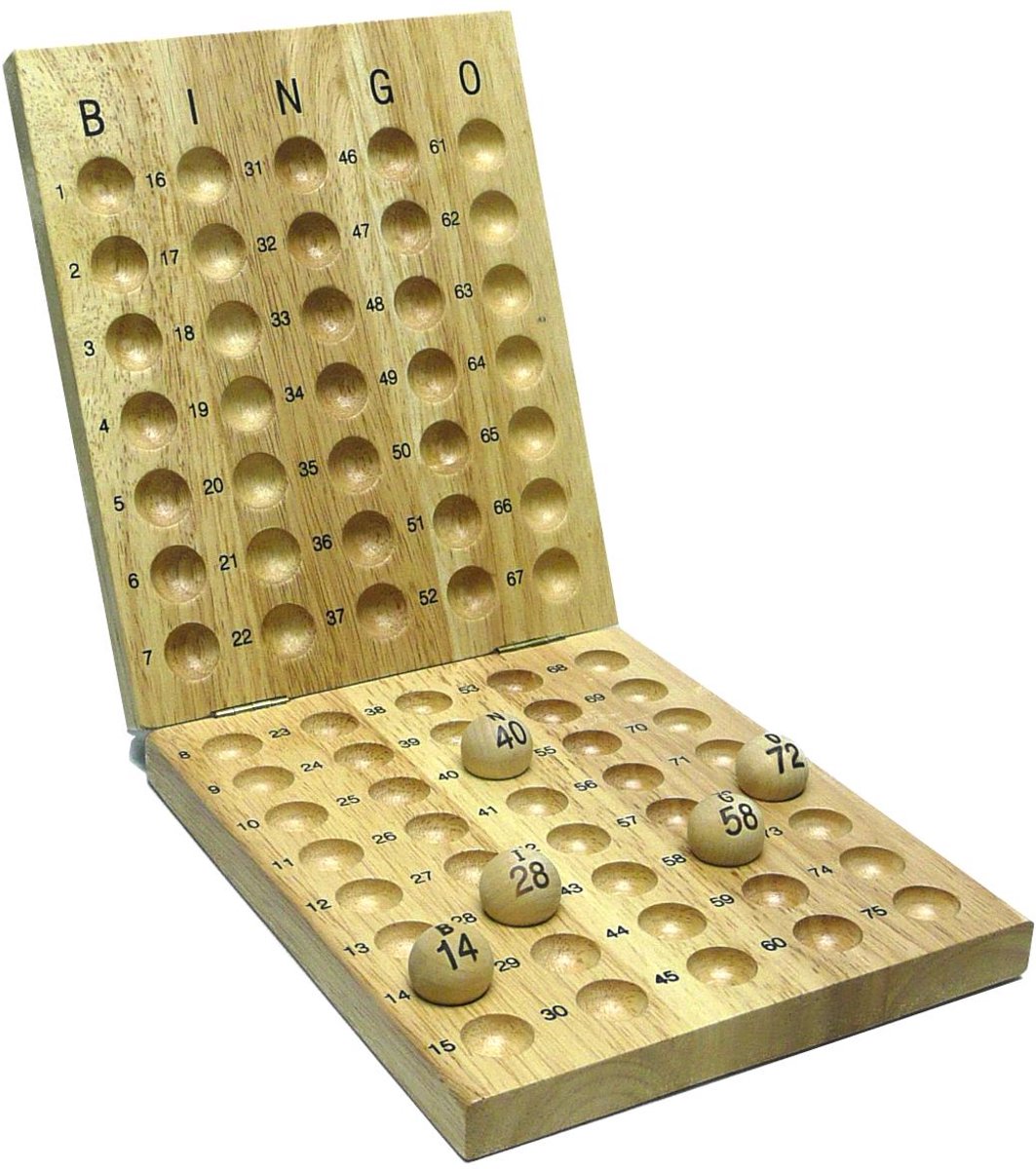 Tablero de control longfield bingo madera 1-75