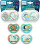 Philips avent ultra air day night - set de chupete con versión día y noche - 4 piezas - 6-18 meses - scf087 27