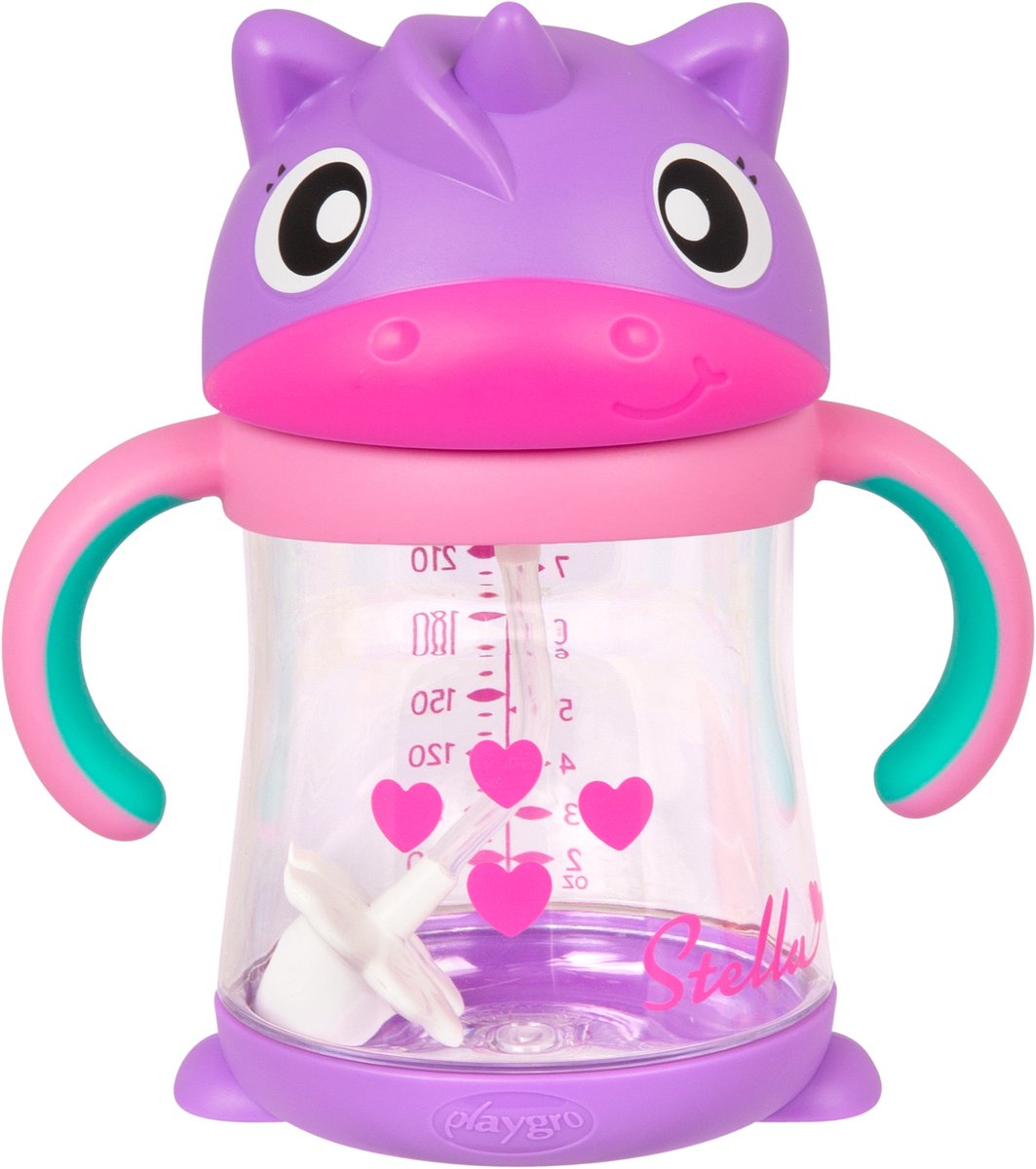 Playgro stella vasito con pajita ponderada 6m+ - tarjeta de encabezado