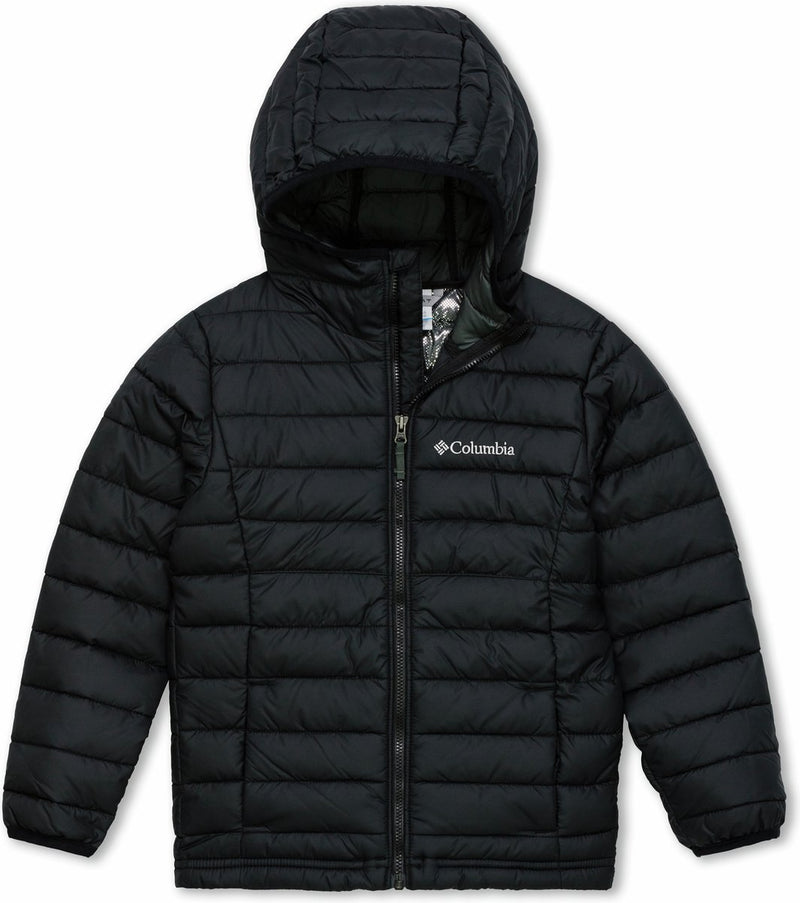 Chaqueta con capucha Columbia Powder Lite™ para niños - Chaqueta para niños - Chaqueta acolchada con capucha - Talla XL - Negro