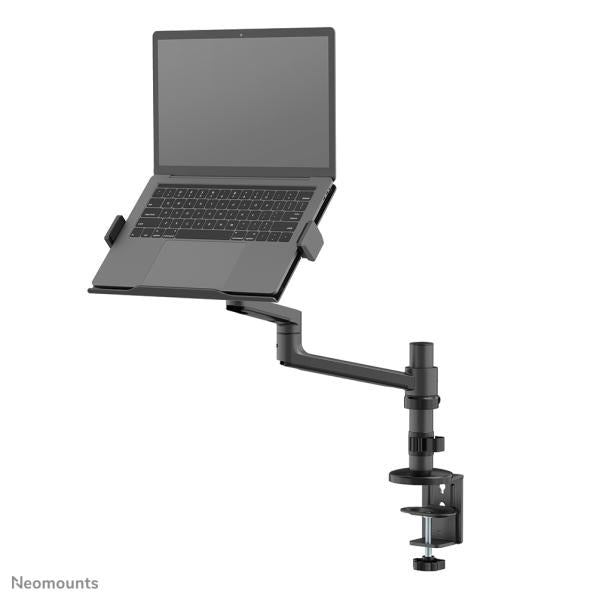 Neomounts Neomounts DS20-425BL1 Monta de escritorio para computadora portátil, 17.3 pulgadas, 5 kg, inclinación girada giratoria