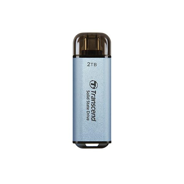 Trascendi il trascender TS512GesD300C ESD300C SSD esterno, 500 GB, USB Type-C, 10 Gbps, 1050 950 MB S, blu