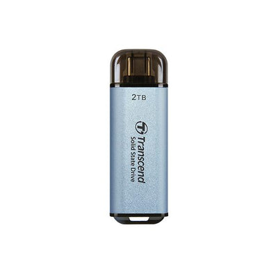 Trascendi il trascender TS512GesD300C ESD300C SSD esterno, 500 GB, USB Type-C, 10 Gbps, 1050 950 MB S, blu