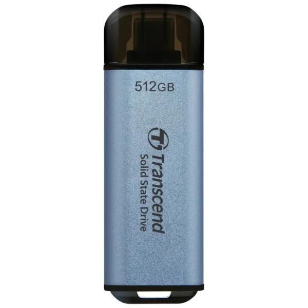 Trascendi TS2Tet300C ESD300C SSD esterno, 2 TB, USB Type-C, 10 Gbps, 1050 950 Mb S, Blue