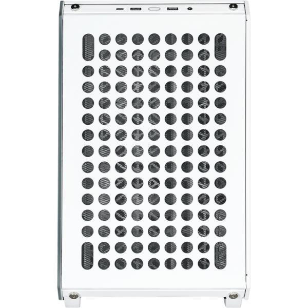 Cooler Master Cooler Q500-WGNN-S00 QUBE 500 Flatpack White, ATX, USB 3.2, 120 140 mm, refrigeración por agua lista