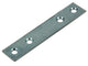 Mack 1013288 - 8 placas de conexión galvanizadas 75x15mmx2mm | 10 piezas