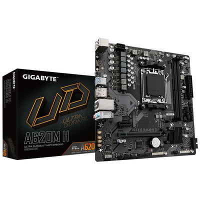 Gigabyte Gigabyte A620M H, Matx, AMD AM5, A620, DDR5, 96 GB, USB 3.2 Gen 1, M.2, GBE LAN