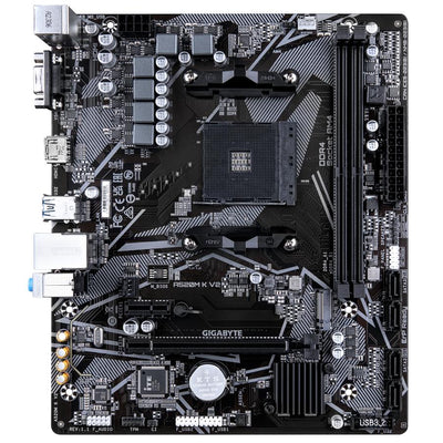Gigabyte Gigabyte A520M K V2, MATX, AMD AM4, A520, DDR4, 5100 MHz, USB 3.2 Gen 1, M.2, GBE LAN