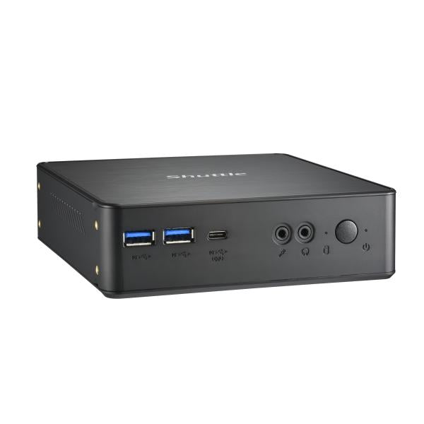 Shuttle shuttle nc40u xpc nano pc nc40u mini pc barebone, intel celeron 7305u, 6x usb3.2, 2x m.2, lan, 24 7