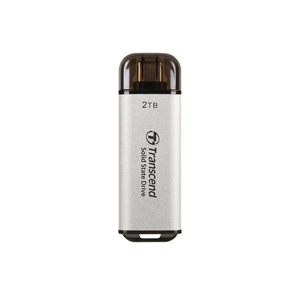Trascendi TS1TET300S ESD300S SSD esterno, 1 TB, USB Type-C, 10 Gbps, 1050 950 MB S, argento