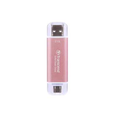 Trascendi TS2Tet310P ESD310 SSD esterno rosa, 2 TB, USB 10Gbps, Tipo C A, 1050 950 MB S