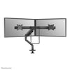 Neomounts DS75S-950BL2 Montaje de escritorio de movimiento completo, 2x 17-27, 8 kg, 100x100 mm, negro