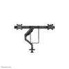 Neomounts DS75S-950BL2 Montaje de escritorio de movimiento completo, 2x 17-27, 8 kg, 100x100 mm, negro