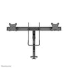 Neomounts DS75S-950BL2 Montaje de escritorio de movimiento completo, 2x 17-27, 8 kg, 100x100 mm, negro