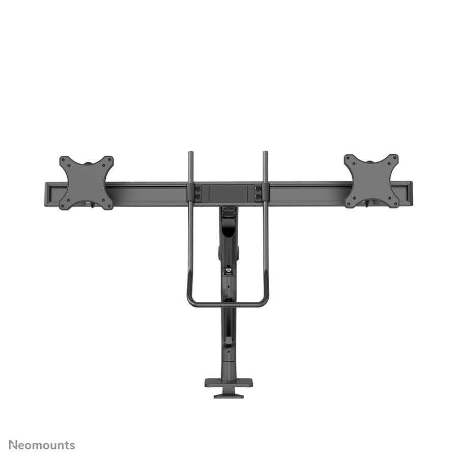 Neomounts DS75S-950BL2 Montaje de escritorio de movimiento completo, 2x 17-27, 8 kg, 100x100 mm, negro