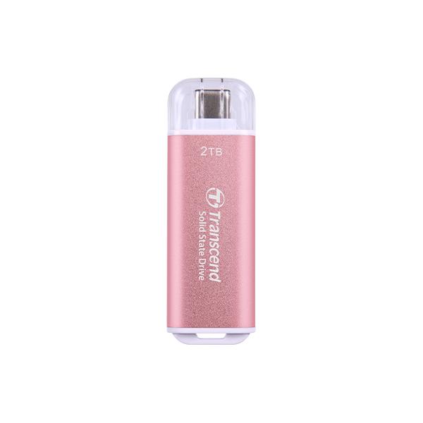 Trascendi TS1TET300P ESD300 SSD esterno rosa, 1TB, USB Type-C 10GBPS, 1050 950 MB S MAX