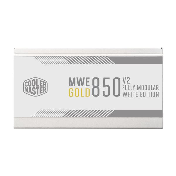 Cooler master cooler mpe-8501-afaag-3g mwe gold v2 eu, 850w, atx3.0, 12vhpwr, =90%, 120mm, white