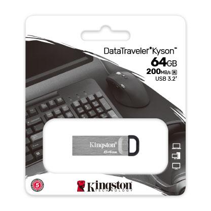 Kingston DTKN 64GB DataTraveler Kyson USB Stick, 64 GB, USB 3.2, 200 60 MB S