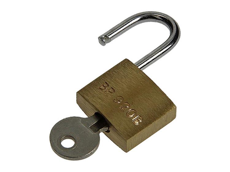 Mack 1014071 - candado con cilindro latón 20 mm | 10 piezas