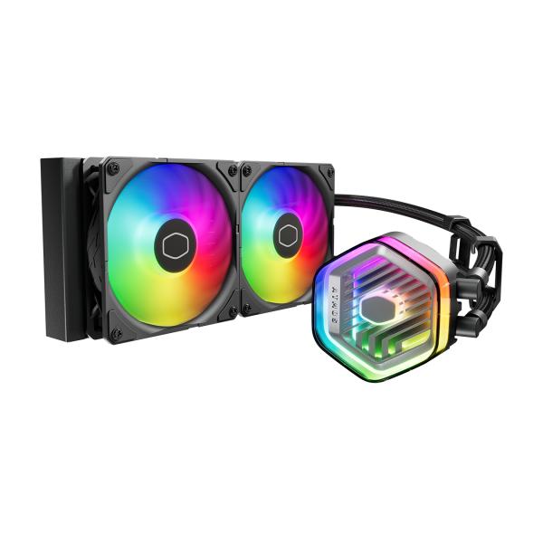 Cooler Master Cooler MLX-D24M-A25PZ-RW Masterliquid 240 Atmos Argb, 4-pin, 2x 120mm, 690-2500 rpm