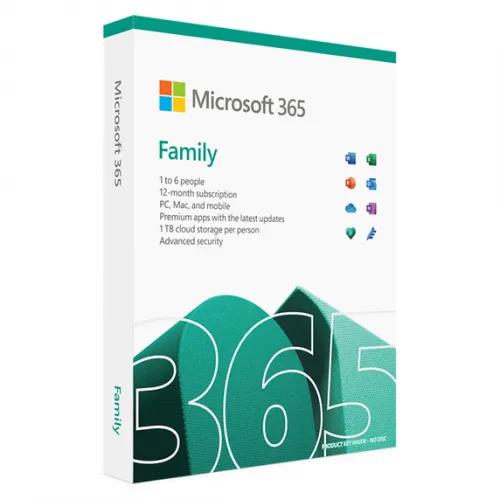 6GQ-01897 Office 365 Famiglia, 6 utente, licenza 1yr: editore, accesso+ Regno Unito