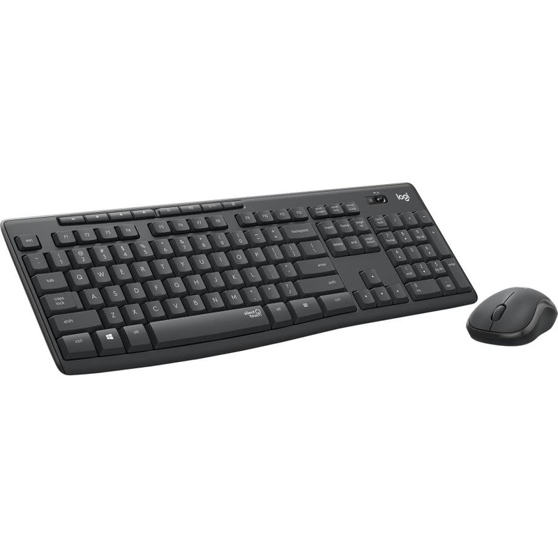 Combinazione di mouse e tastiera wireless silenziosa Logitech MK295