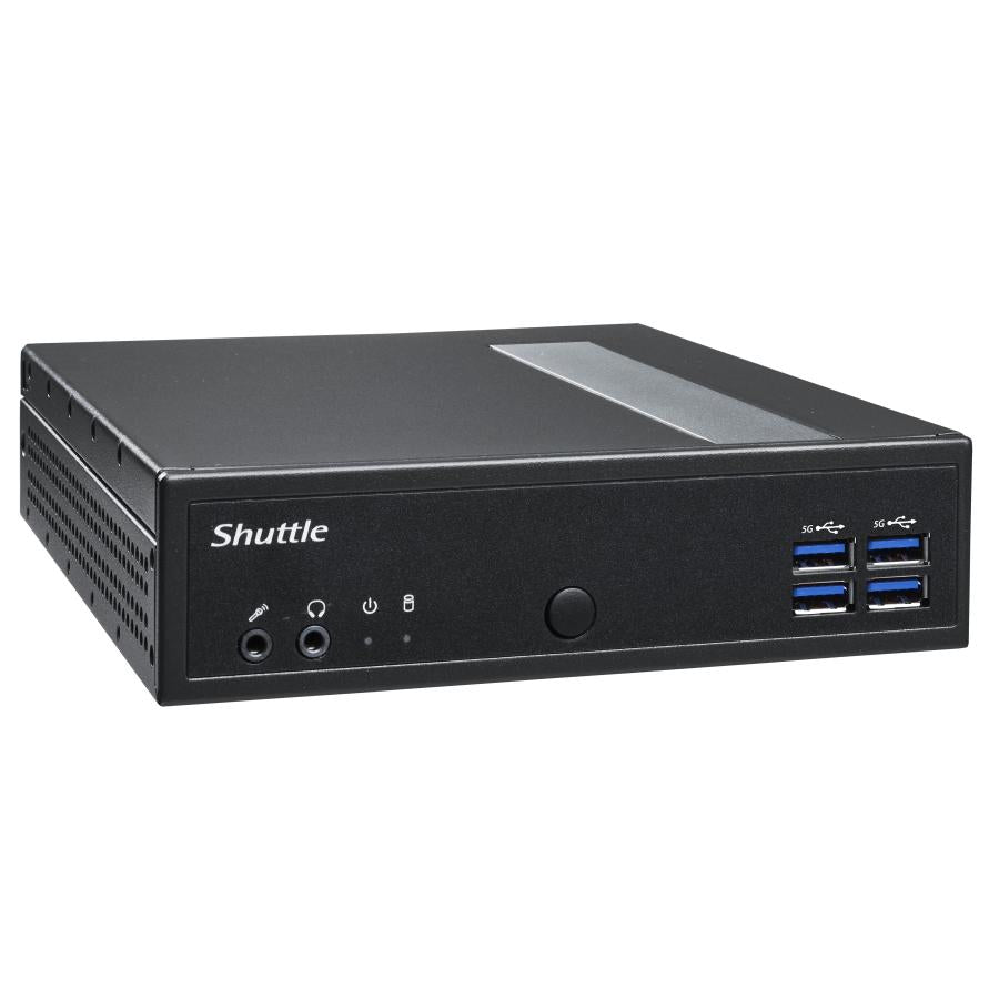 Shuttle Shuttle DL30N Slim Barebone PC, 1.35L, ventilador Iintel N100, DDR5, 2x 2.5 GBE, HDMI 2.0B, 65W, 24 7 7