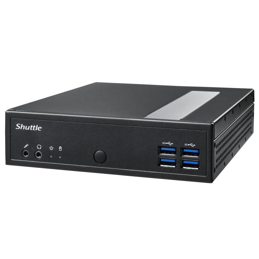 Shuttle Shuttle DL30N Slim Barebone PC, 1.35L, ventilador Iintel N100, DDR5, 2x 2.5 GBE, HDMI 2.0B, 65W, 24 7 7