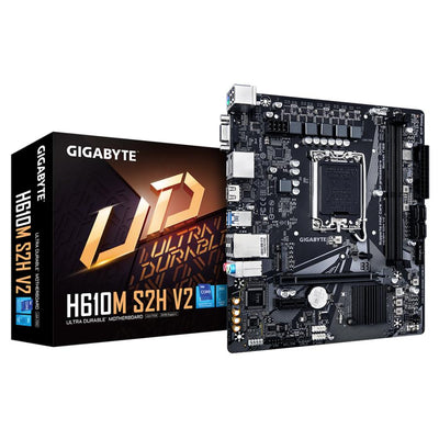 Gigabyte Gigabyte H610M S2H V2 H610M S2H V2 , Intel, LGA1700, DDR5 (5600MHz) GBE LAN, M.2, USB3.2 Gen 1
