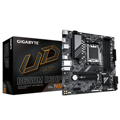 Gigabyte Gigabyte B650M D3HP B650M D3HP, AMD AM5, Ryzen 7000, DDR5 7600 MHz, PCIe 4.0, LAN 2.5GBE