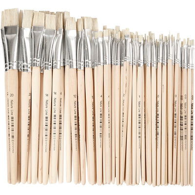Creativ Company Nature Line Bashings, Dim 00+0+1+2+4+12+14+20, L: 18-22 cm, B: 3-20 mm, piatto, 68 pezzo 1 scatola