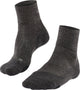 Falke tk2 wool short anti-blaar dik wol functioneel materiaal wandelsokken heren grijs - maat 42-43