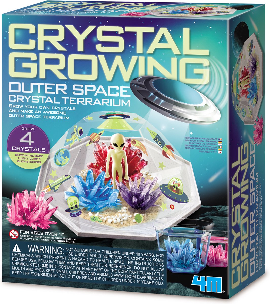4m de crecimiento un cristal - espacio