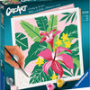 Ravvensburger Creart Painting su numeri piante tropicali