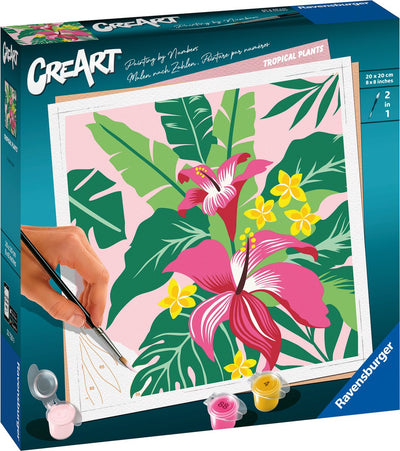 Ravvensburger Creart Painting su numeri piante tropicali