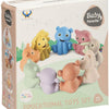 Lobbes famiglia di animali da bagno pastello, 9 pz.
