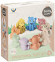 Lobbes famiglia di animali da bagno pastello, 9 pz.