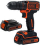 Avvitatore Black+decker bdcdc18b 18v 2x1,5ah - 1 velocità | 2x batterie 18v 1,5ah + caricabatterie 200ma - bdcdc18b-qw