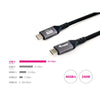 Equip 128383 usb 4 gen 3 c to c cable, m m, pd3.1 240w, 8k 60hz, 40gbps, usb c, usb4 gen 3x2, 2 m