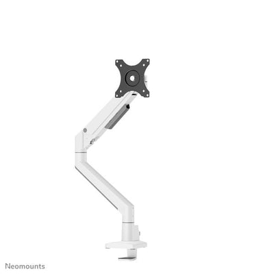 Neomounts Neomounts Desk Monitor brazo, arandela de abrazadera, 9 kg, 43.2 cm (17) 88.9 cm (35) 100 x 100 mm, blanco